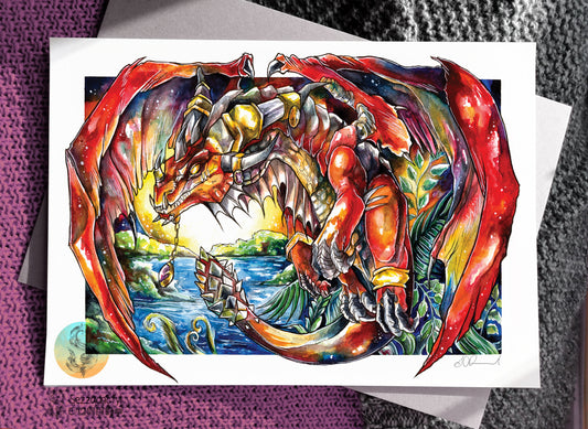 Dragon of Life Print - A3/A4/A5