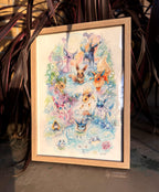 Fox Family Gathering - Original Painting