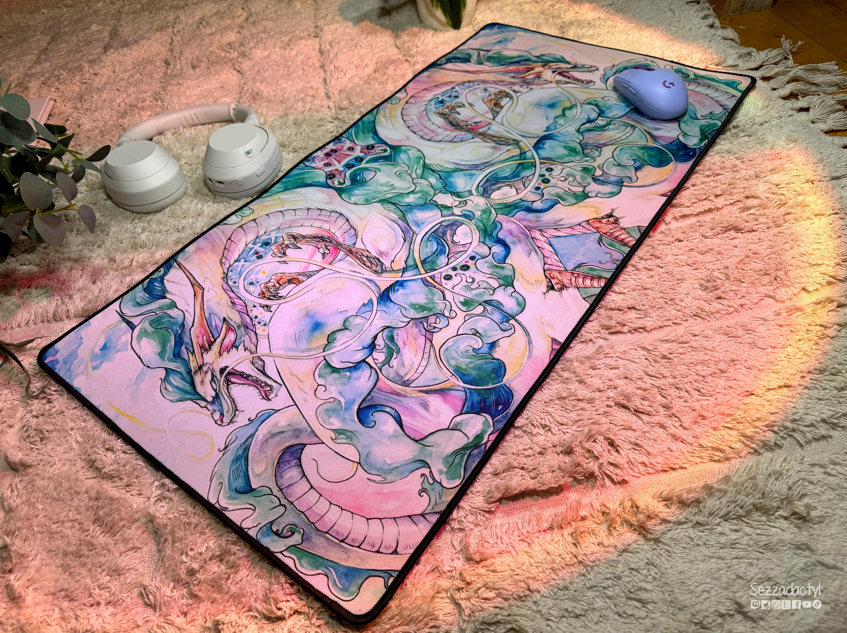 Desk Mat - Dragon Spirit of the River