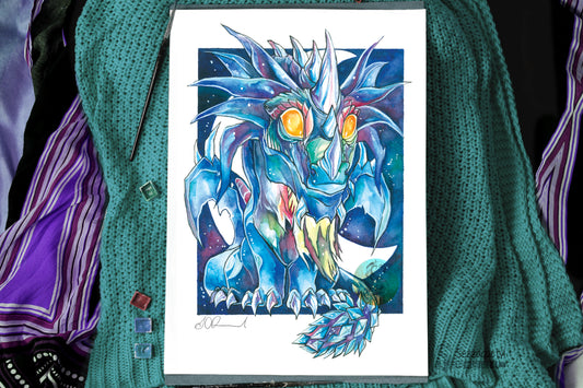 Chibi Ancient Dragon Print - A3/A4/A5