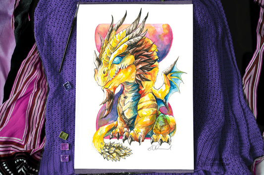 Chibi Timeless Dragon Print - A3/A4/A5