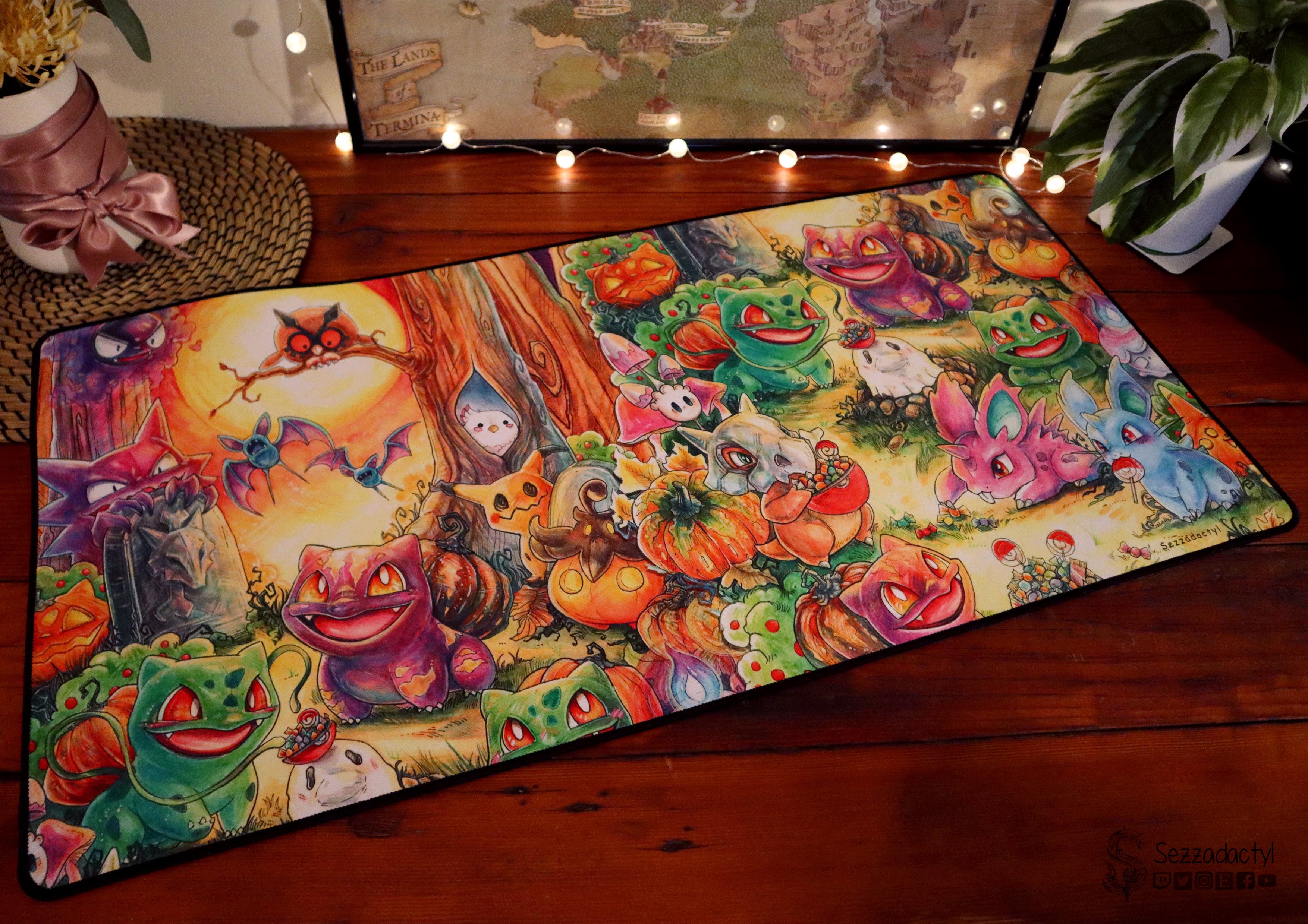 Desk Mat - Halloween Friends