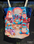 Tote Bag, 5-Color Straps - Pizza Party