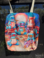 Tote Bag, 5-Color Straps - Pizza Party