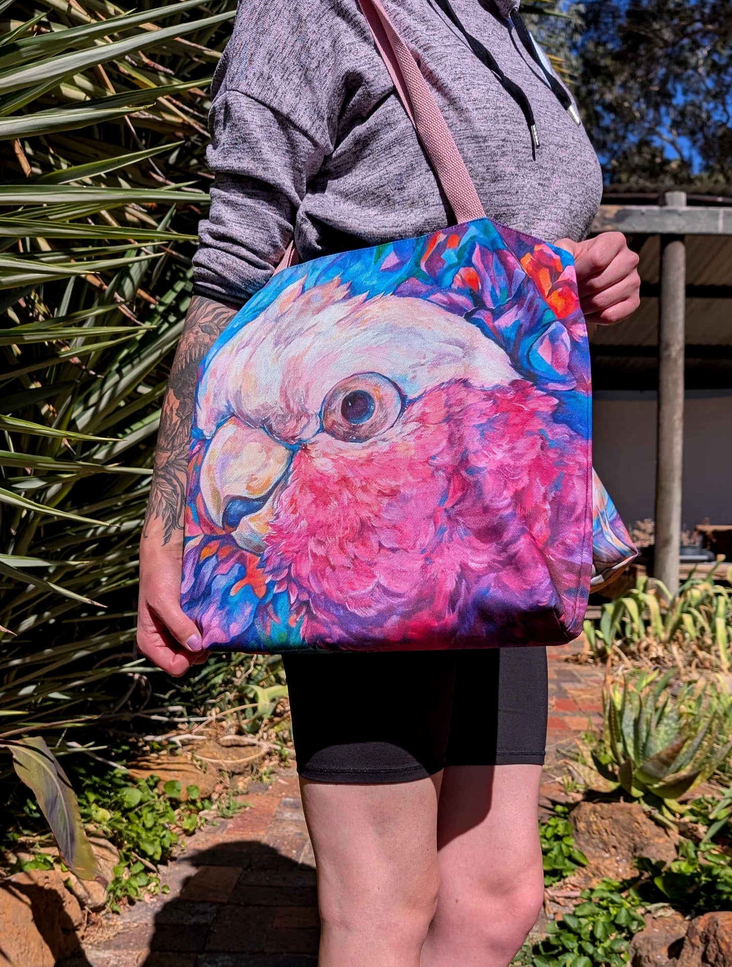 Tote Bag, 5-Color Straps - Harry the Galah