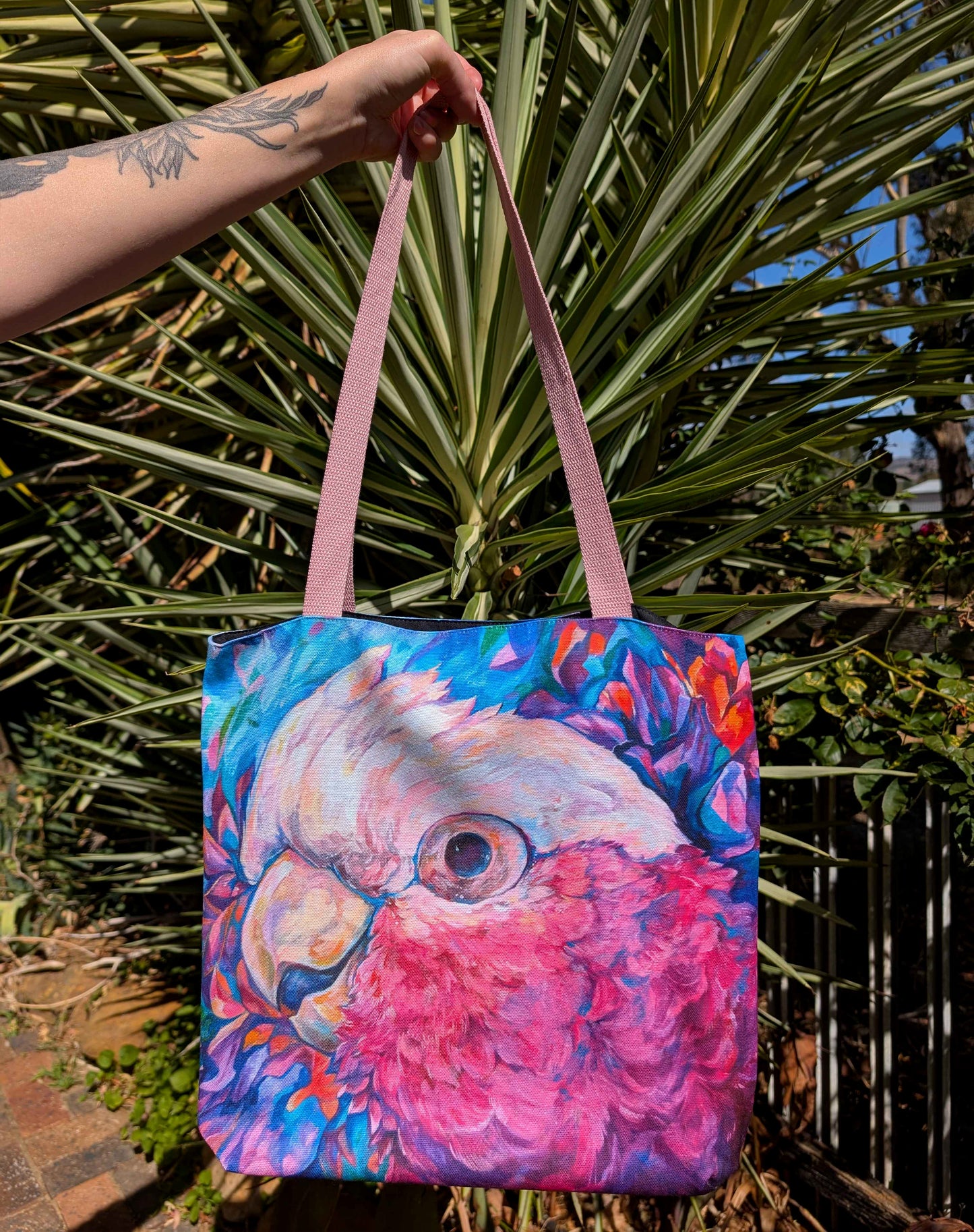 Tote Bag, 5-Color Straps - Harry the Galah