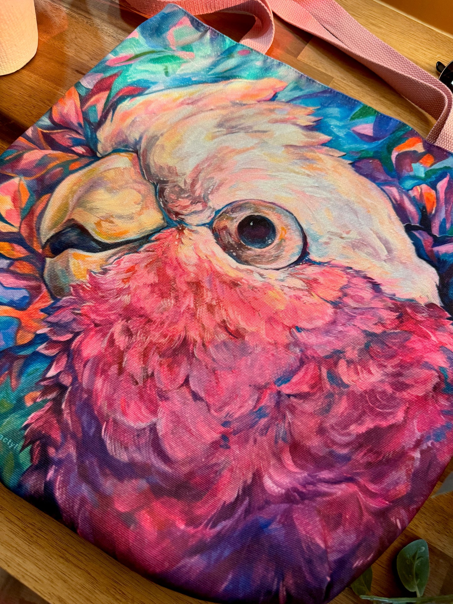 Tote Bag, 5-Color Straps - Harry the Galah