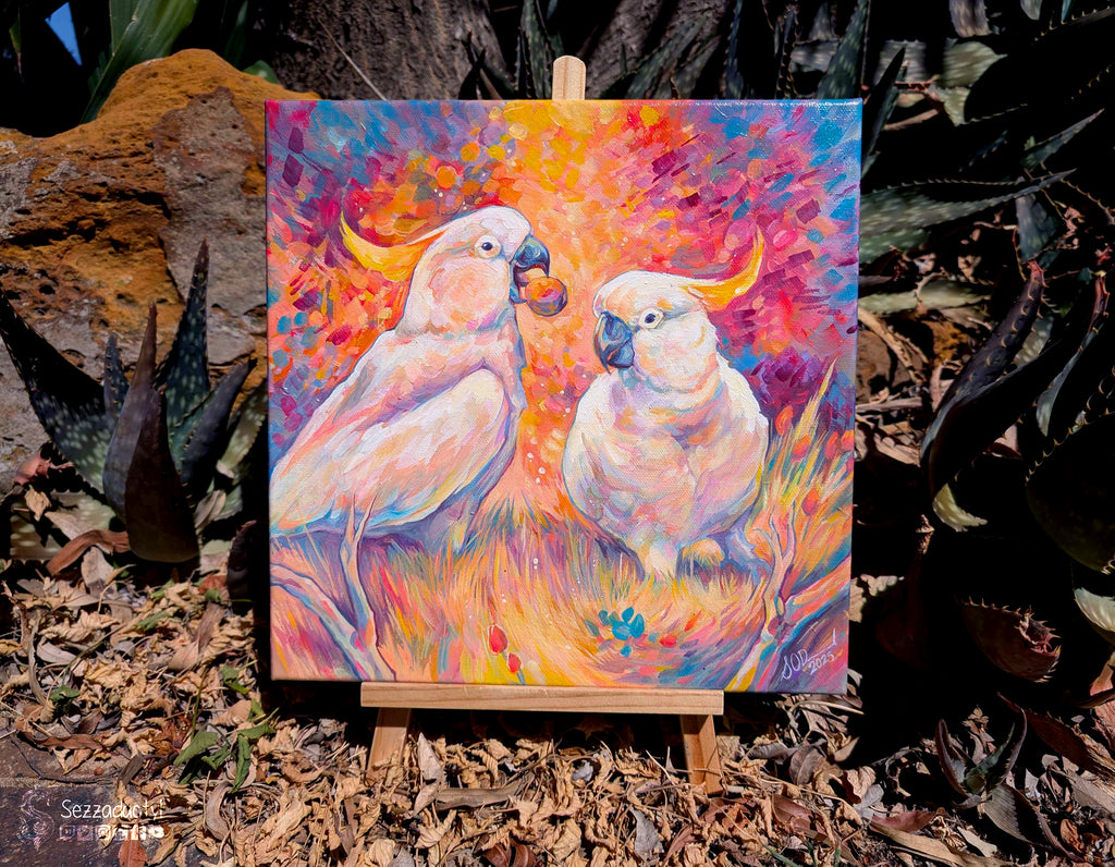 Two Cockatoos - Original Painting