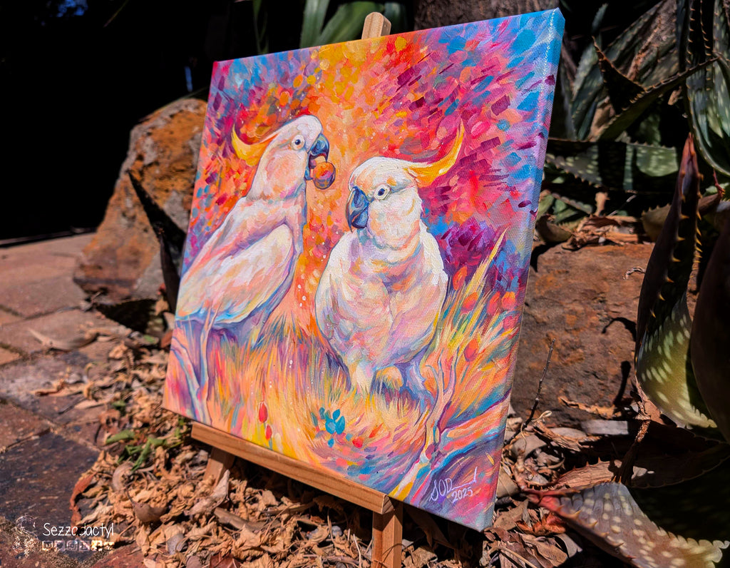 Two Cockatoos - Original Painting