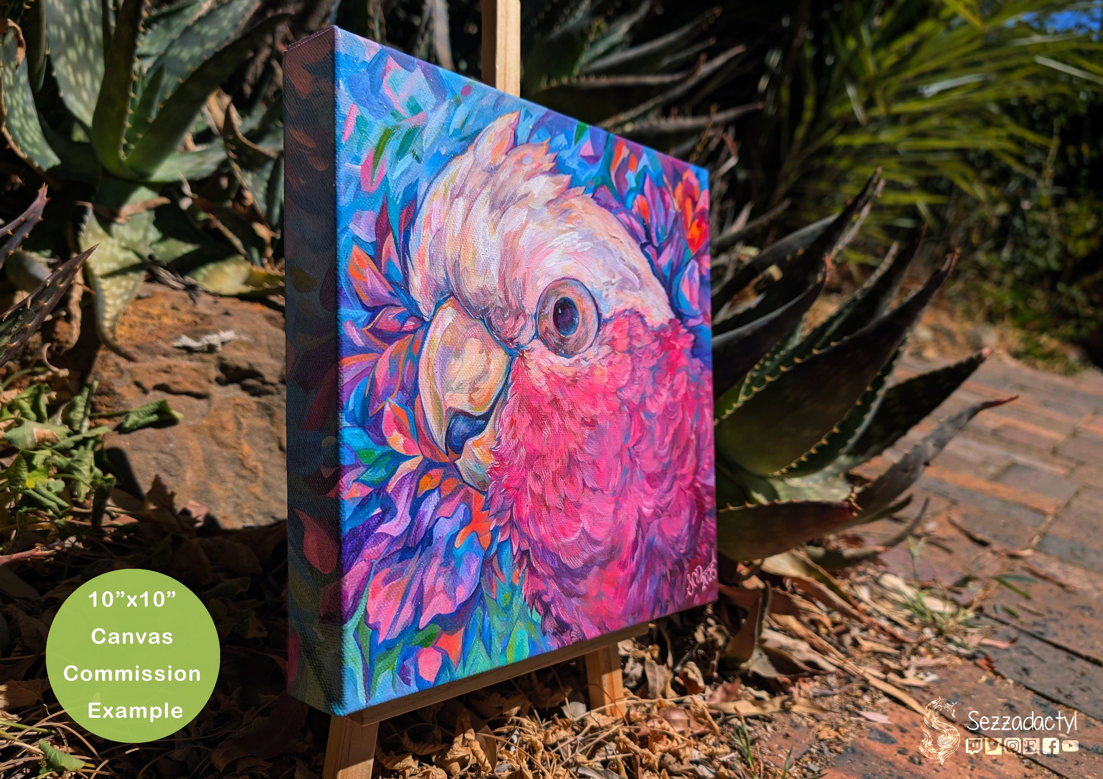 Acrylic Commission - Square Sizes