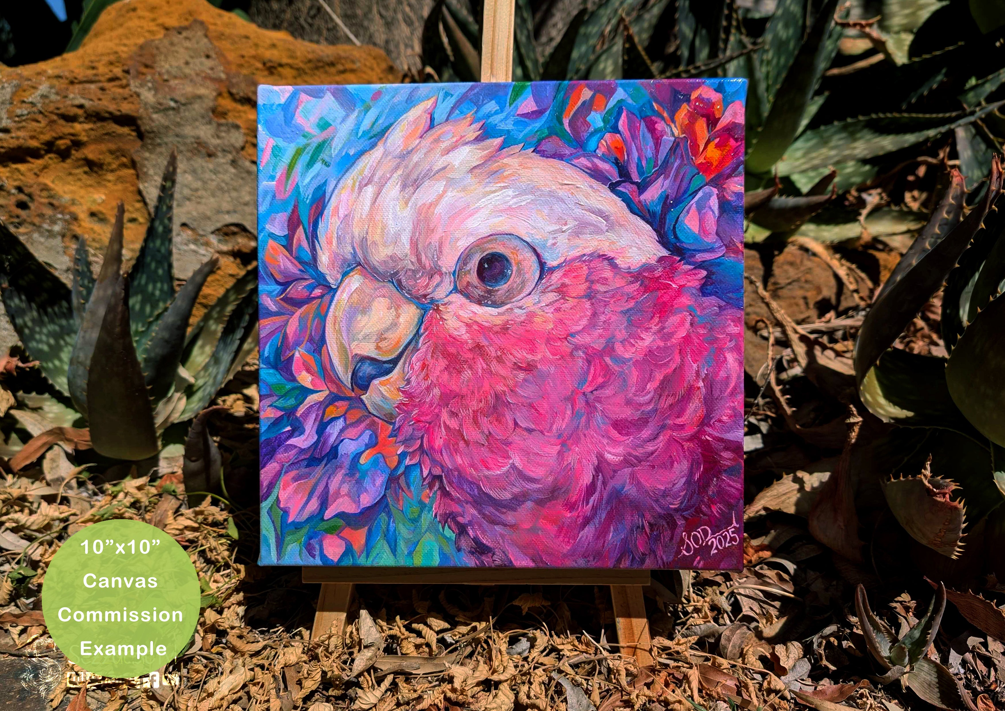 Acrylic Commission - Square Sizes