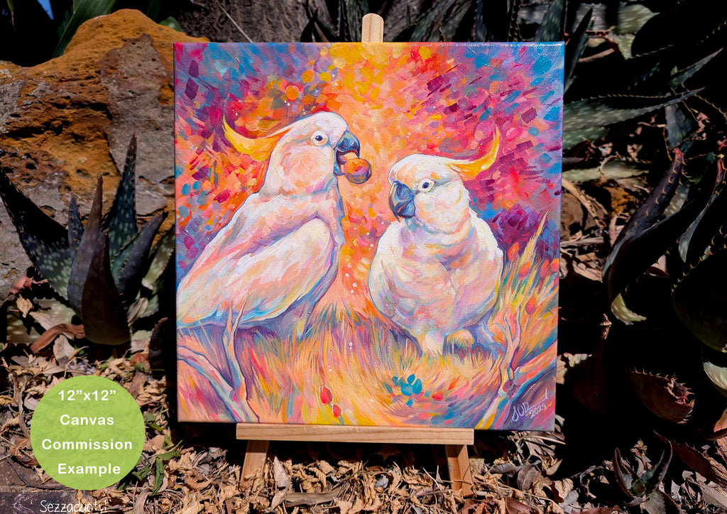 Acrylic Commission - Square Sizes