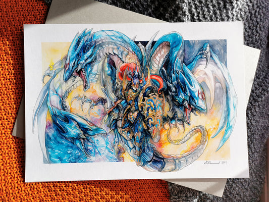 Knight Dragons Print - A3/A4/A5