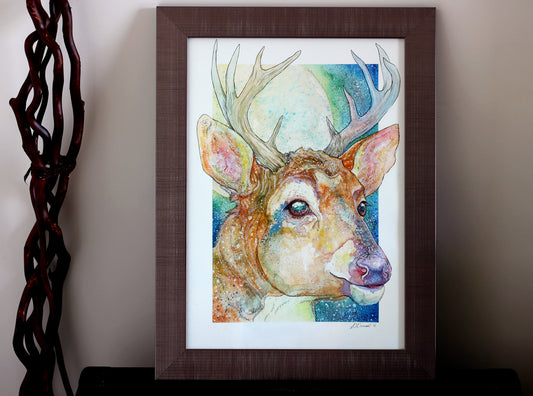 Space Deer Print - A3/A4/A5 sizes