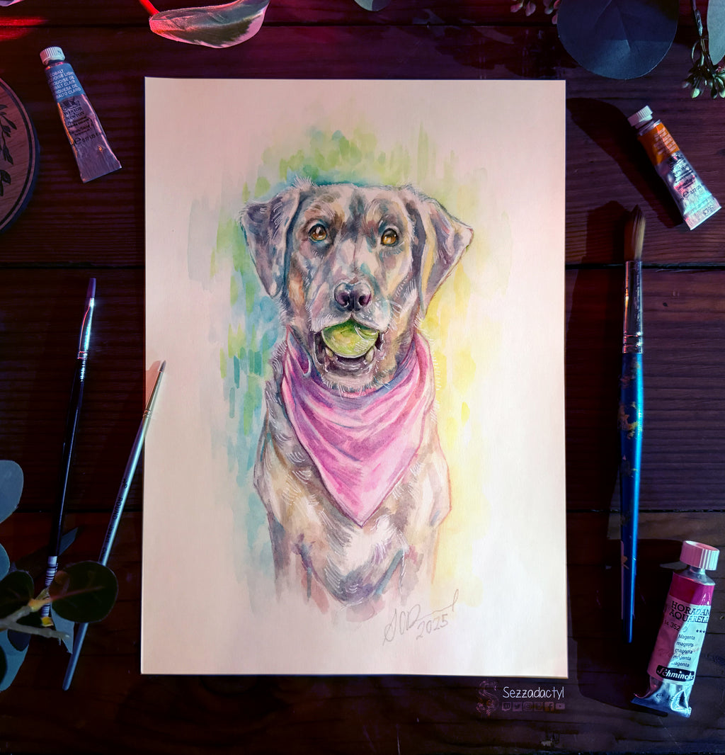 Watercolour Commission - A6 (sketch)