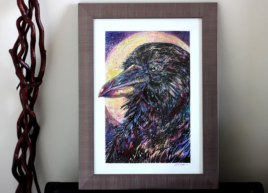 Space Raven Print - A3/A4/A5 sizes