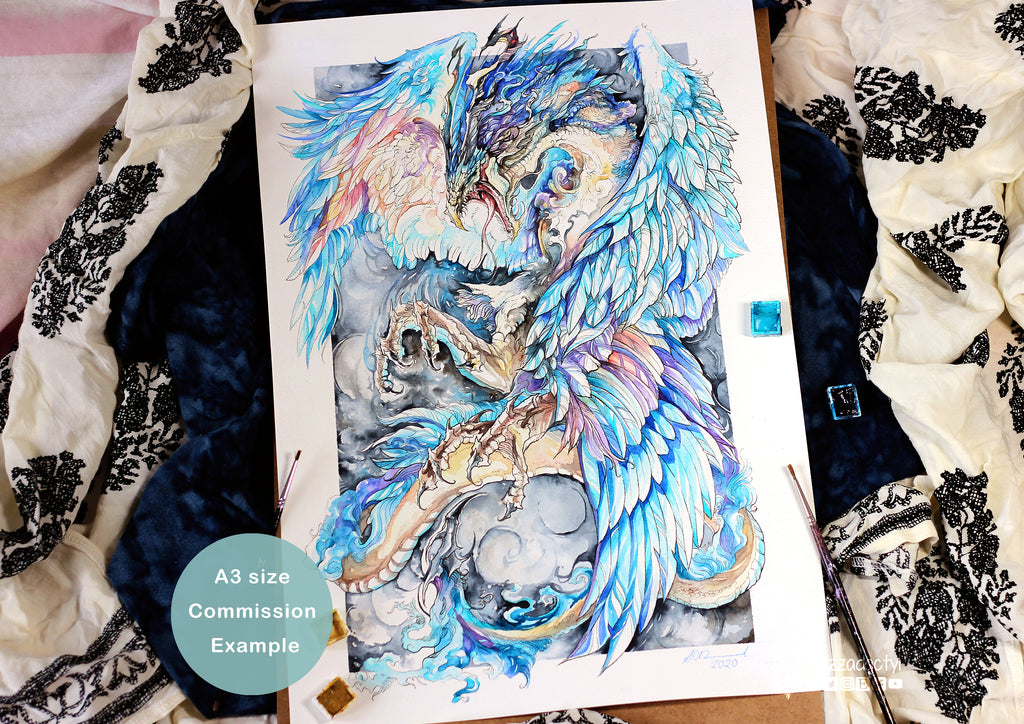 Watercolour Commission - A3 Size