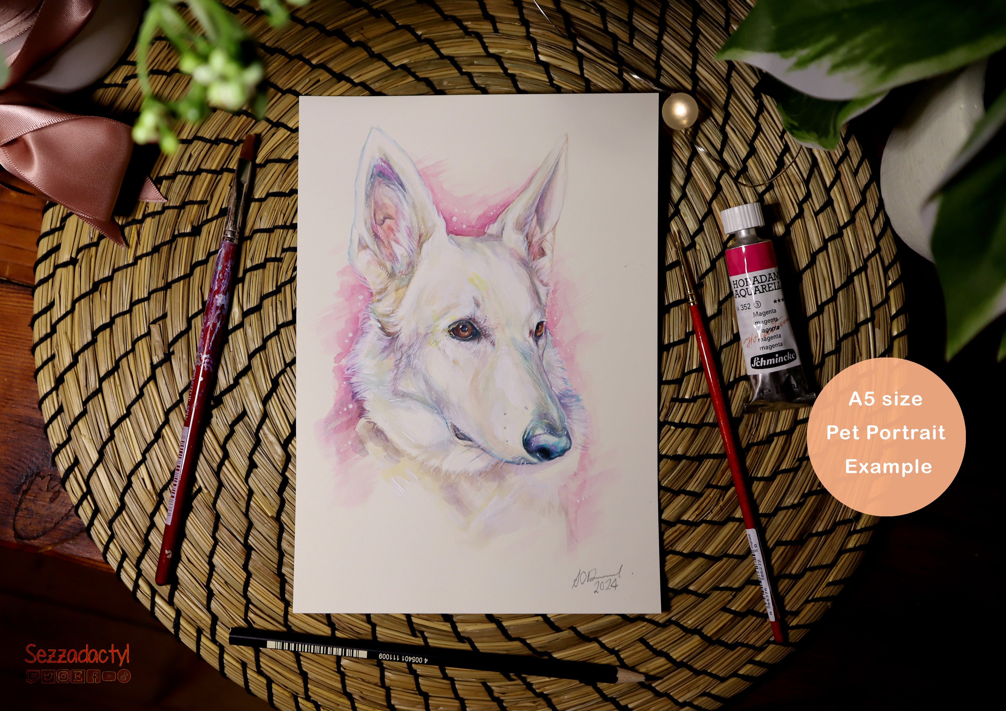 Watercolour Commission - A5 Size