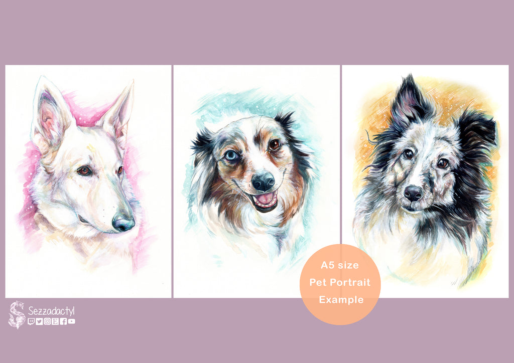 Watercolour Commission - A5 Size